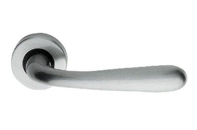 Garda Zincral Basic Linea Calì Satin Chrome Pair of Door Lever Handles