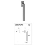 Genève 200 Reguitti Inox Window Handle DK Steel AISI 316L