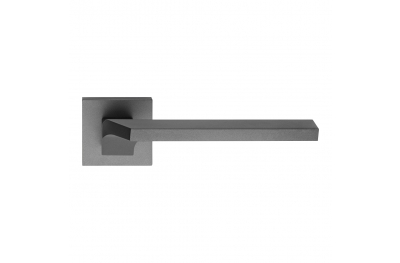 Giro Zincral Polished Chrome Door Handle With Rose for Architecture Interior Design Linea Calì Design