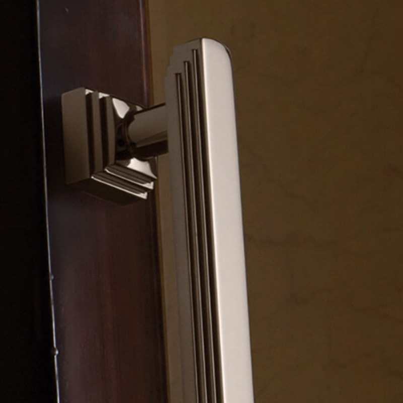 Glamor Pull Handle on Plate With Invisible Intrusion Detection System Linea Calì Design
