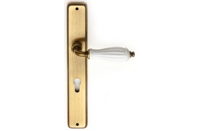 Godiva Classique PFS Pasini Brass Door Handle on Plate