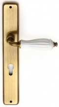 Godiva Classique PFS Pasini Brass Door Handle on Plate