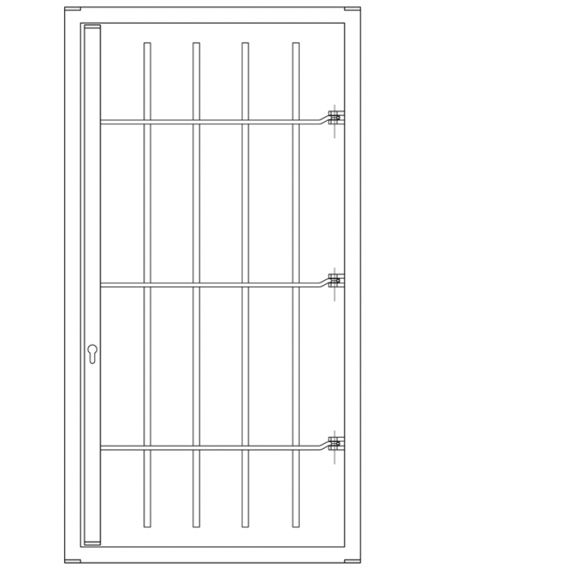 Grate 1 Door Without Joint Security Class 4 Chassis Standard Strong Leon Openings