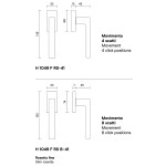 H 1049 Divara Valli Window Handle DK