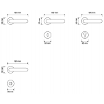 Havana Mesh Gold Plated Door Handle on Rosette Linea Calì Crystal