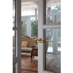 Heidi Linea Calì Italian Classic Brass Door Handle with Rosette