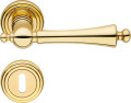 Heidi Linea Calì Italian Classic Brass Door Handle with Rosette