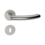 Helsinki Reguitti Inox Door Handle with Slim Round Rosette