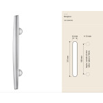 Kendo Linea Calì Italian Door Pull Handle Samurai Sword Inspired