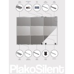 Walk-in Wardrobe Kit PlaKoSilent Pettiti for Wardrobes 2 or 3 Sliding Doors