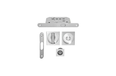 Square Flush Pull Kit for Sliding Doors Arieni 94/Q with Lock