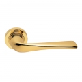 Le Mans Design Manital Polished Brass Pair of Door Lever Handles
