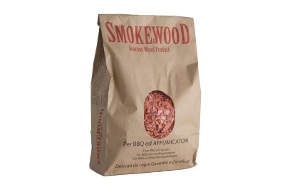 Alpine Wild Cherry Italian Gourmet Wood Chips from Trentino for BBQ and Smoker 3,3 Lt Smoke&Wood