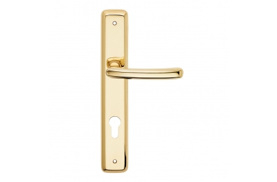 Lena Series Basic forme Door Handle on Plate Frosio Bortolo Italian Classic Design