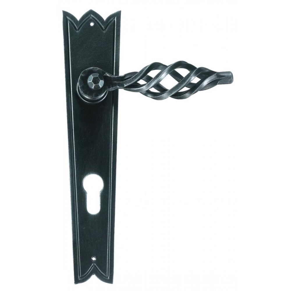 London Galbusera Door Handle with Plate