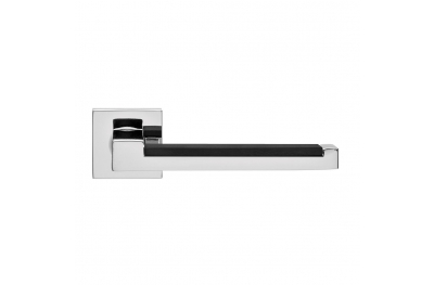 Lucca Handle with a black insert Round Rose Brass PFS Pasini i-Design