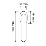 Luce Dry Keep Window Handle Linea Calì Crystal