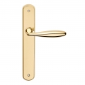 Luxor Series Basic forme Door Handle on Plate Frosio Bortolo Curvy Shape