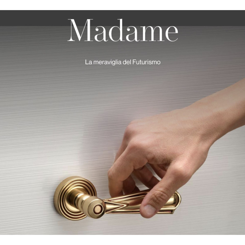 Madame Linea Calì Brass Door Handle Made in Italy