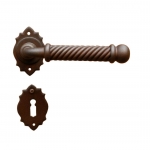 Madrid Galbusera Door Handle with Rosette and Escutcheon Plate