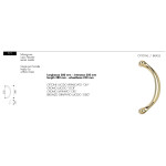 Pull Handle for Door Arieni Lusso 771 280 mm Long Without Rosettes