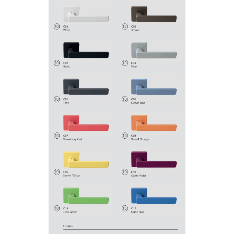 MOOD DUE Q COLOMBO Colored Handle with Square Rosette