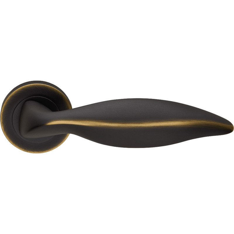 Delfino Linea Calì Classic Brass Handle for Door with Rosette