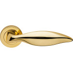 Delfino Linea Calì Classic Brass Handle for Door with Rosette