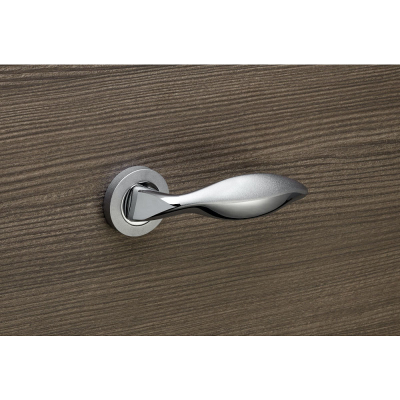 Delfino Linea Calì Classic Brass Handle for Door with Rosette