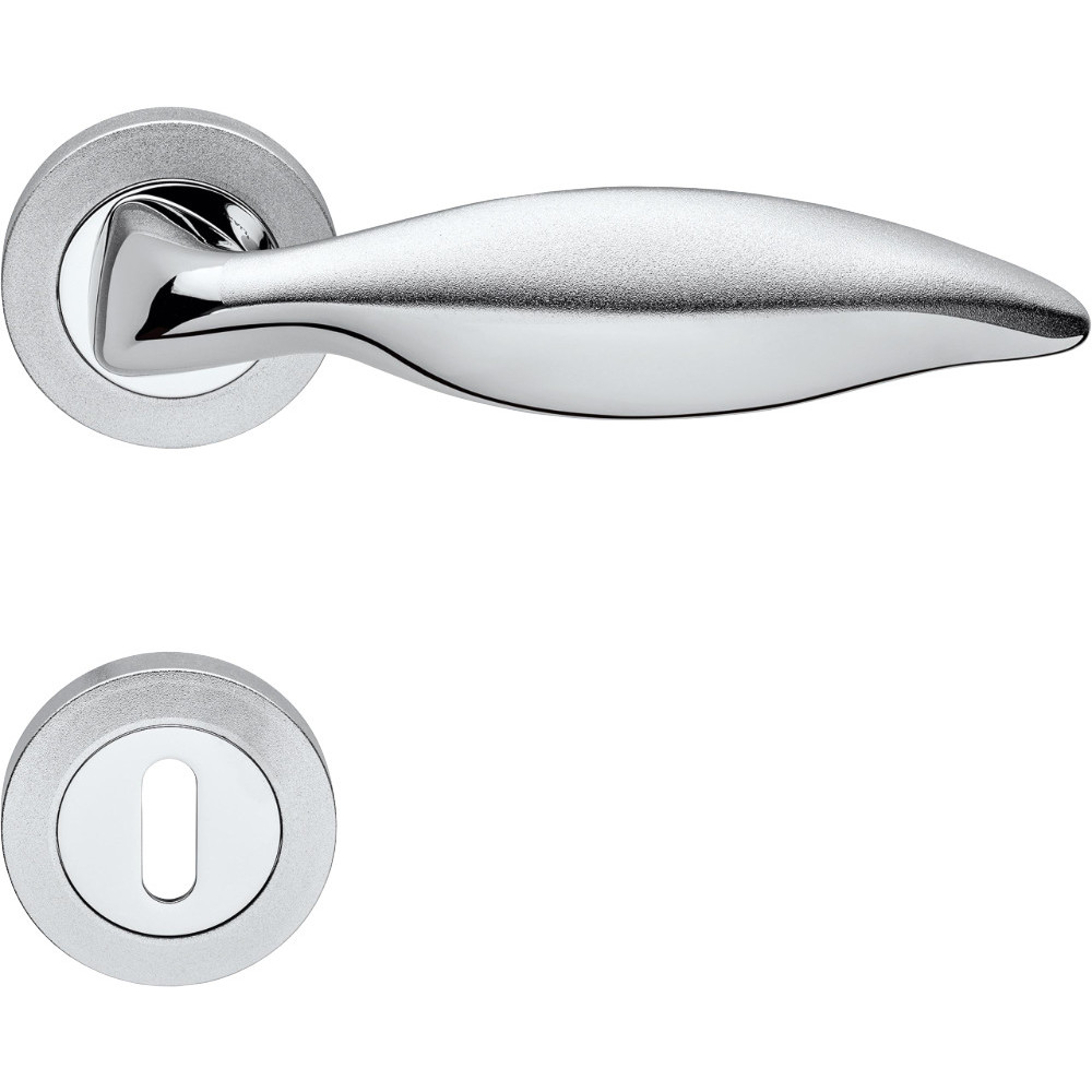 Delfino Linea Calì Classic Brass Handle for Door with Rosette