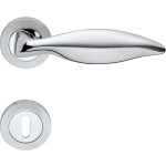 Delfino Linea Calì Classic Brass Handle for Door with Rosette