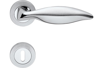 Delfino Linea Calì Classic Brass Handle for Door with Rosette