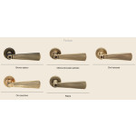 Opera Linea Calì Handle Neoclassical Vintage Style Brass with Rosette