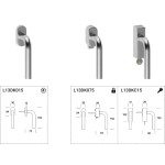 DK Oslo Reguitti Window Handle in Stainless Steel