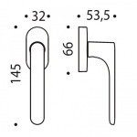 Window Handle ONE MOOD Colombo Design DK Made in Italy