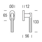Window Handle Zaira Reguitti DK Tilt-and-Turn Movement