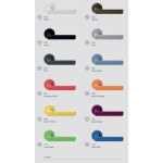 DUE COLOMBO DESIGN MOOD Door Handle with Round Rosette