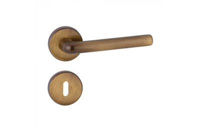 Interior Door Handle in Brass Reguitti Collo Basso