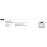 Recessed Square Handle Arieni 222 59x59 mm Plate for Sliding Door