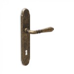 Vintage Door Handle on Plate with Visible Screws Ginevra Reguitti