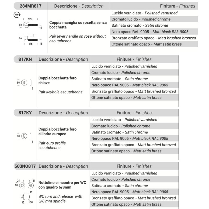 Zaira Reguitti Door Handle on Round Rosette Modern Design