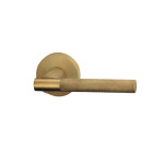 Zaira Reguitti Door Handle on Round Rosette Modern Design