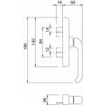 Handle Window Cremonese Giesse Supernova Ambidextrous Internal