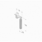 pba 2001.YOD.DK Handle for Windows in Wood and Stainless Steel AISI 316L