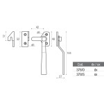 Lock Handles for Windows Adem 378 Right or Left