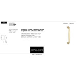 Straight Door Pull Handle Arieni Sliding 970 Without Roses 225 mm
