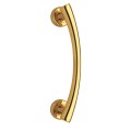 Brass Pull Handle for Door Reguitti Alma with Round Rosettes