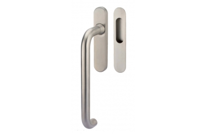 Lift & Slide handle Tropex Stockholm in Satin Steel