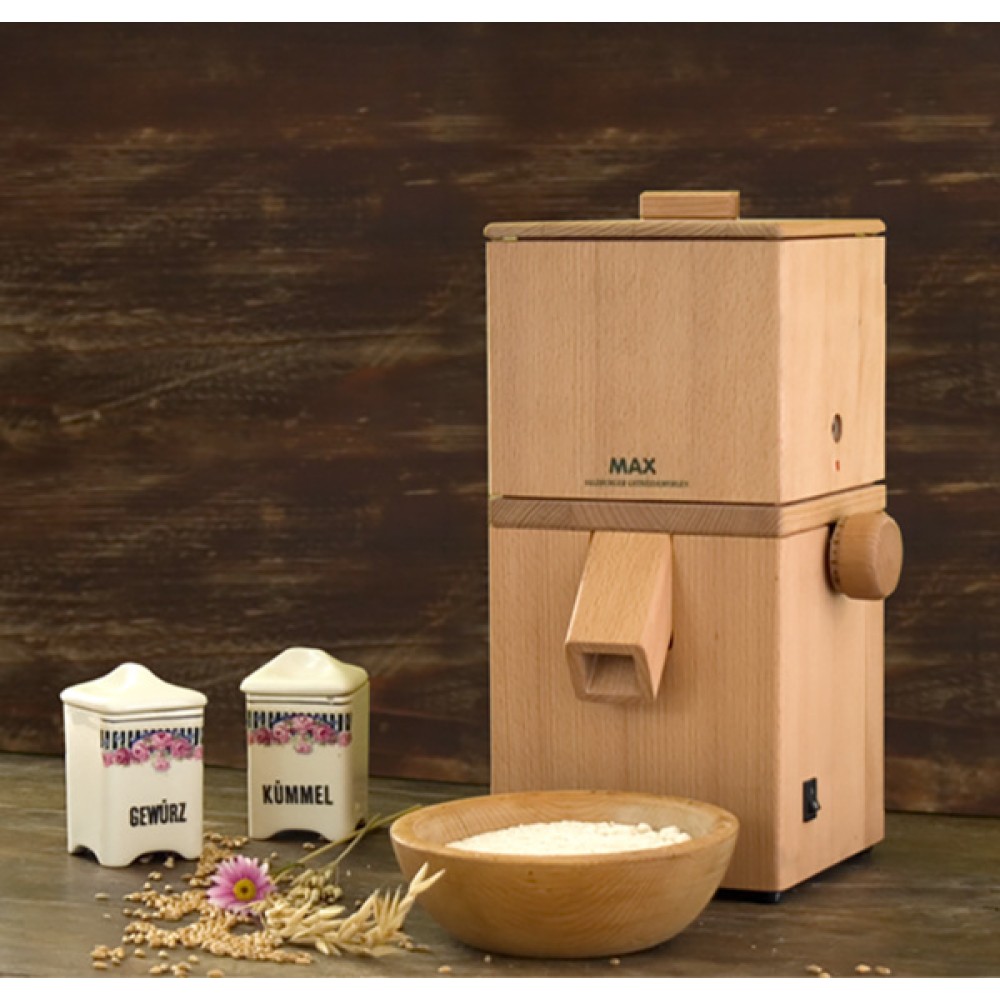 Max Cereal Grinder for Big Grains with Natural Stone