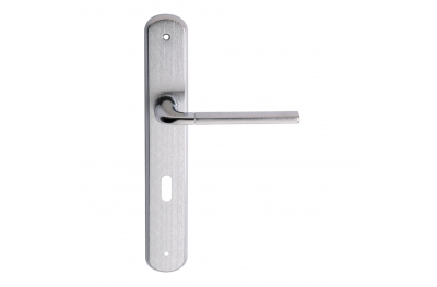 Milly 2 Series Basic forme Door Handle on Regular Plate Frosio Bortolo Interior Design